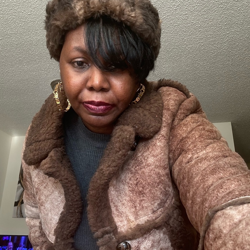 Women's Brown Shearling Coat